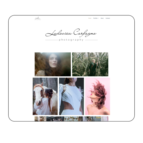 Sito web di Ludovica Carfagno, creato da mmWebdesigner